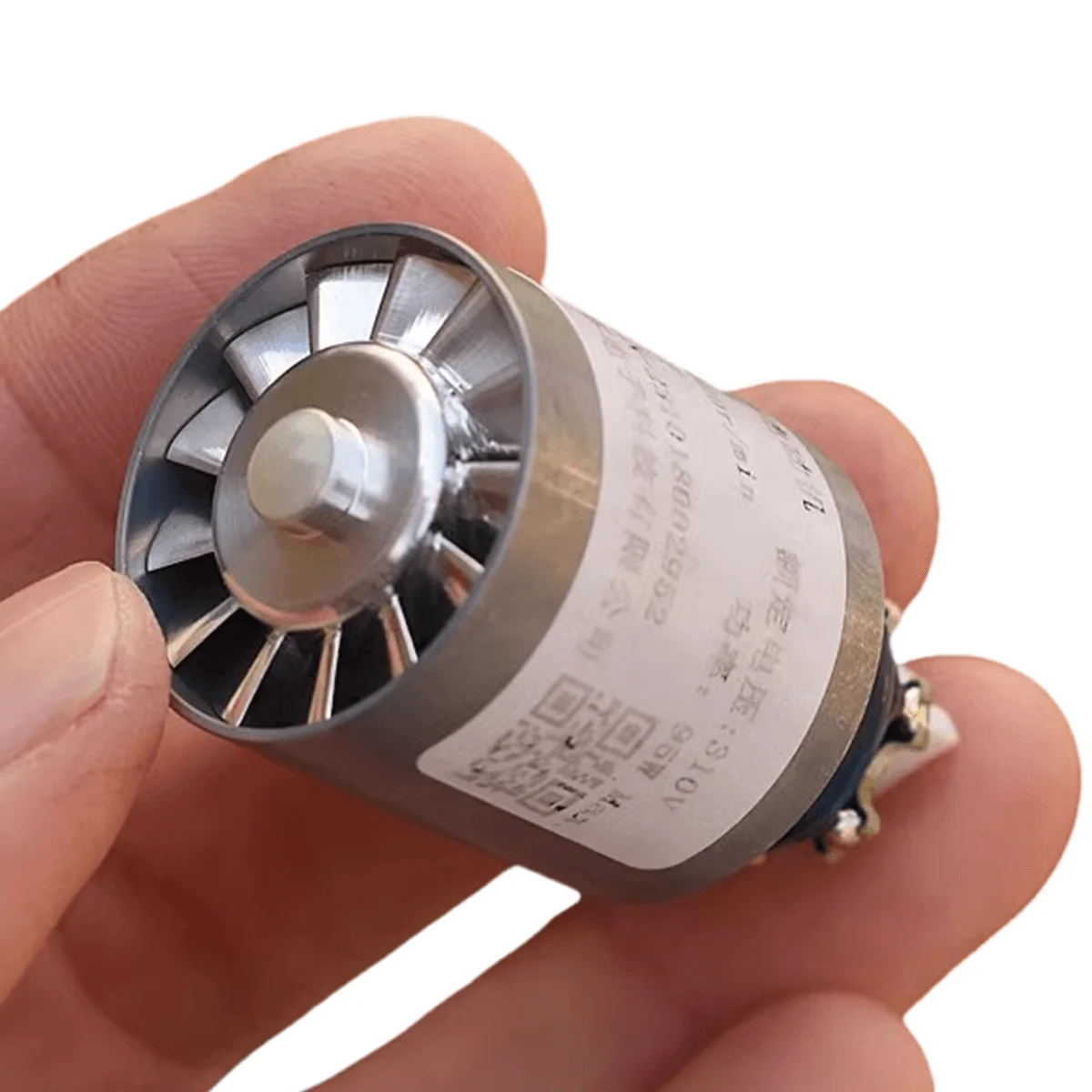 محرك مجفف شعر بمروحة أنبوبية بدون فرش، حديد نيوديميوم، بورون مغناطيسي قوي، سرعة عالية جدًا 115000 RPM DC310V لمعدات HVAC #5