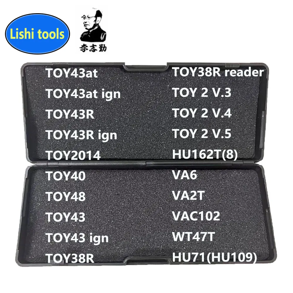 Lishi 2 in1 Tool TOY43 TOY43R TOY43AT TOY40 TOY38R TOY48 TOY2014 TOY2 VA6 VA2T VAC102 HU162T(8) WT47T HU71(HU109) Locksmith Tool