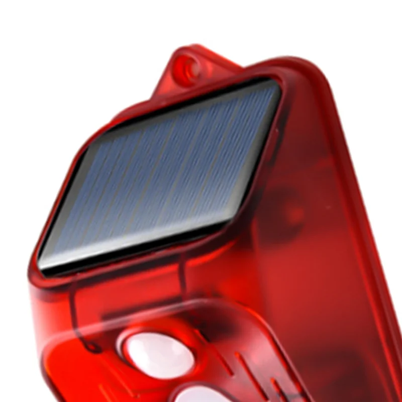 ABFY-Solar Powered Alarm Light Motion Sensor Detector Solar Wall Light Infrared Alarm