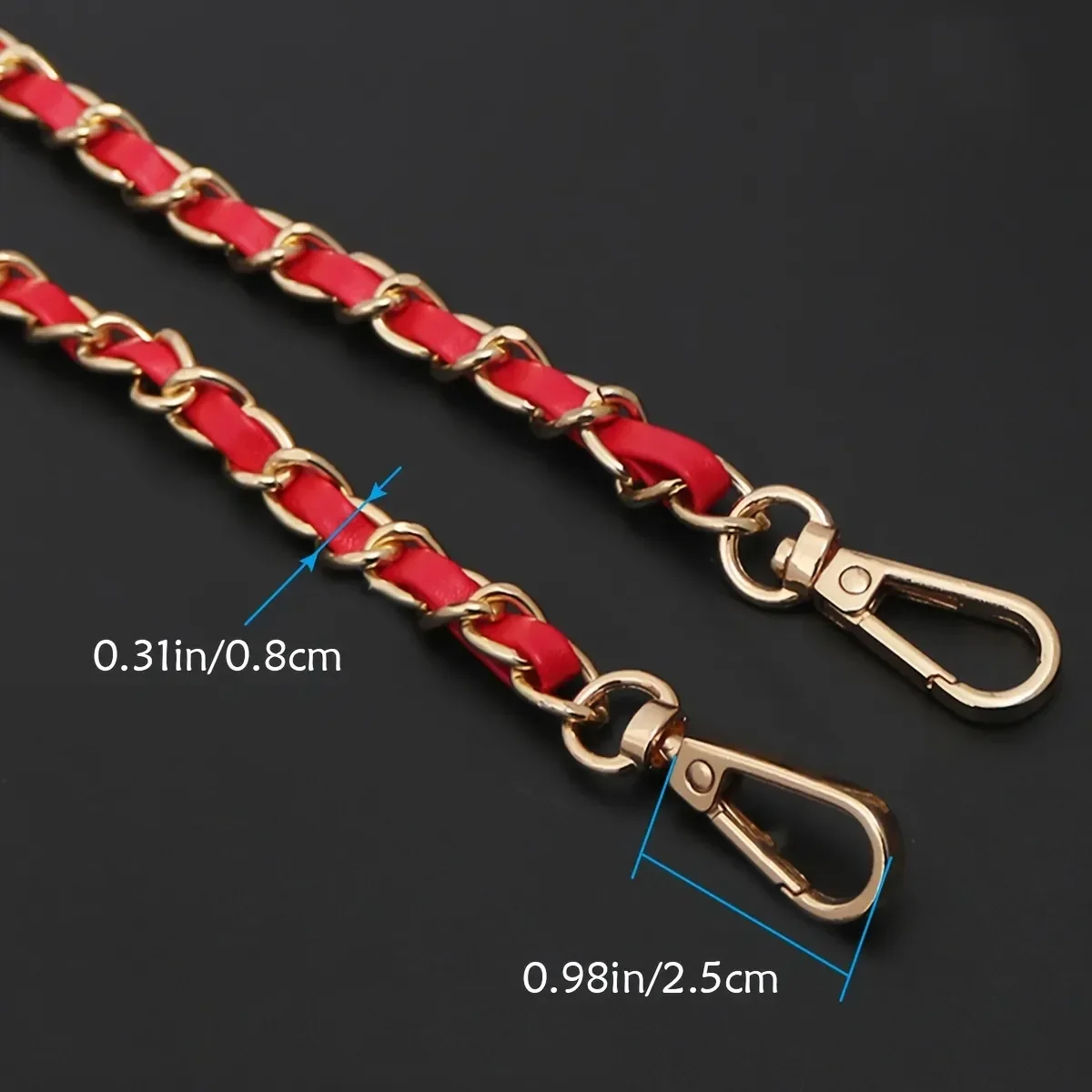 Universal Shoulder Bag Strap Chain Strap For Women Crossbody Bag Simple Solid Color Strap Handbag Chain