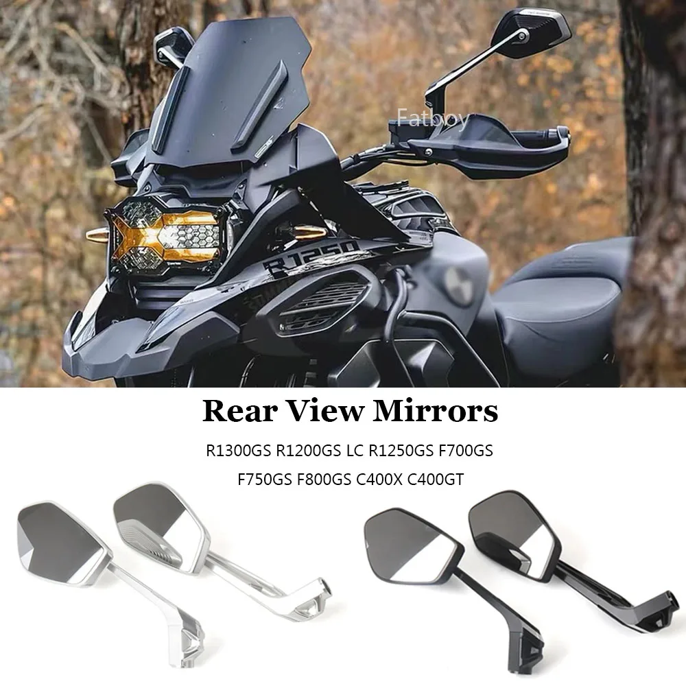 For BMW R1300GS R1200GS LC R1250GS Adventure Motorcycle Accessories Rear Side View Mirrors F700GS F750GS F800GS C400X C400GT