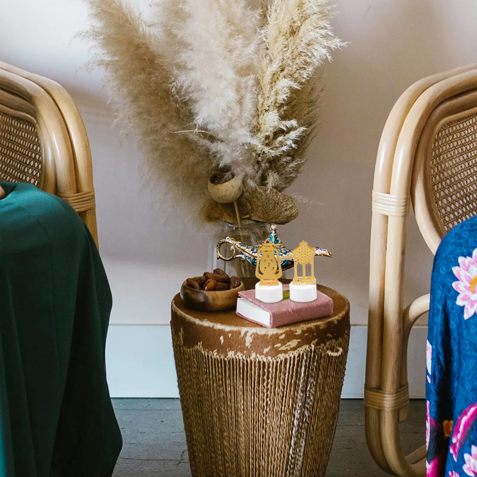 

6 шт. светодиодных фонариков для Рамадана, лампы для празднования Ид Мубарак, декоративное освещение для вечеринок, праздничное освещение, миниатюрные декоративные светильники для дома