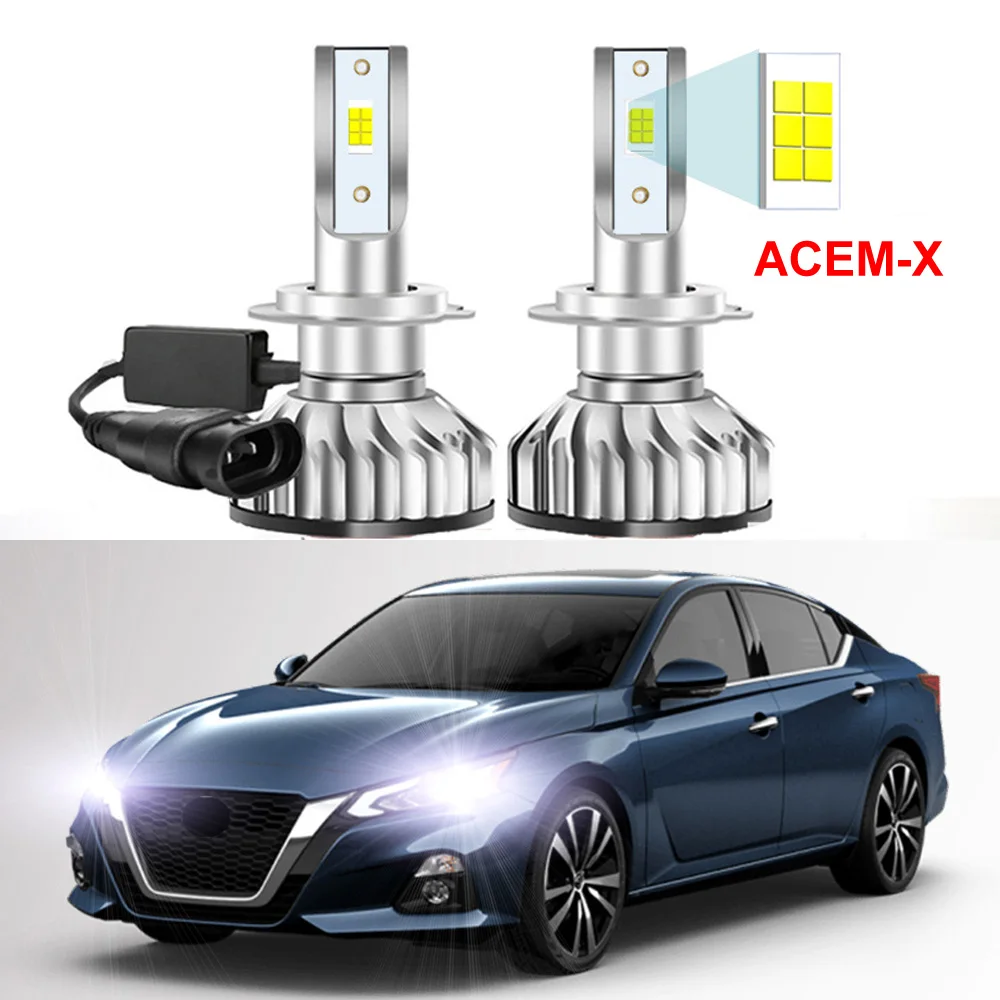 

2Pcs For Nissan Altima 2019 2020 2021 2022 2023 Car LED Headlight Bulbs High Low Beam Canbus No Error