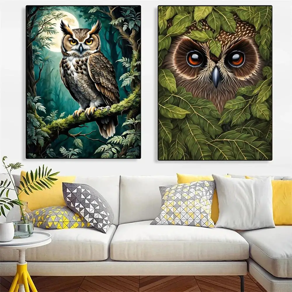 Animals of the deep forest Painting Calligraphy Modern Abstract Canvas Art Poster Aesthetic Trendy Living Room Home Decor
