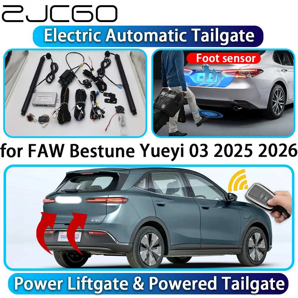 

ZJCGO for FAW Bestune Yueyi 03 2025 2026 OEM Automatic Power Liftgate Powered Tailgate Intelligent System Trunk Control Lift Kit