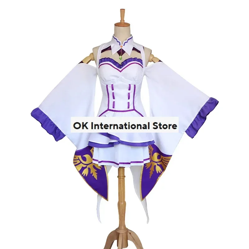 Ensemble Complet de Vêtements de Cosplay Re ontariKara Hajimeru Isekai Seikpetrol Emilia Kostum, Tenue de Sauna pour Femme, pour ixd'Halloween