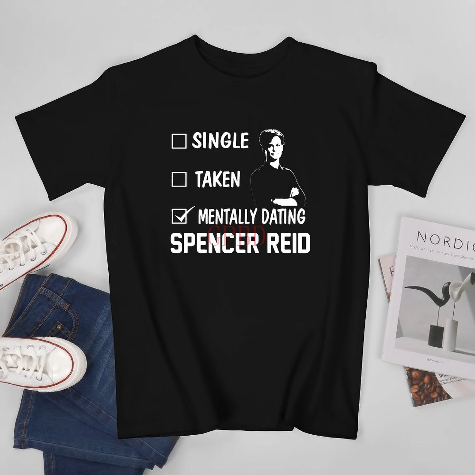 Dr. Spencer Reid Criminal Minds Movie is A Fictional Character Mentally Dating Taken Single Tshirt