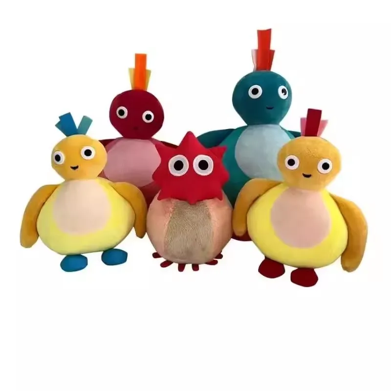 New Cute Cartoon Twirlywoos Bird 3D Eyed Plush Kids Stuffed Animals Toys For Children Gifts