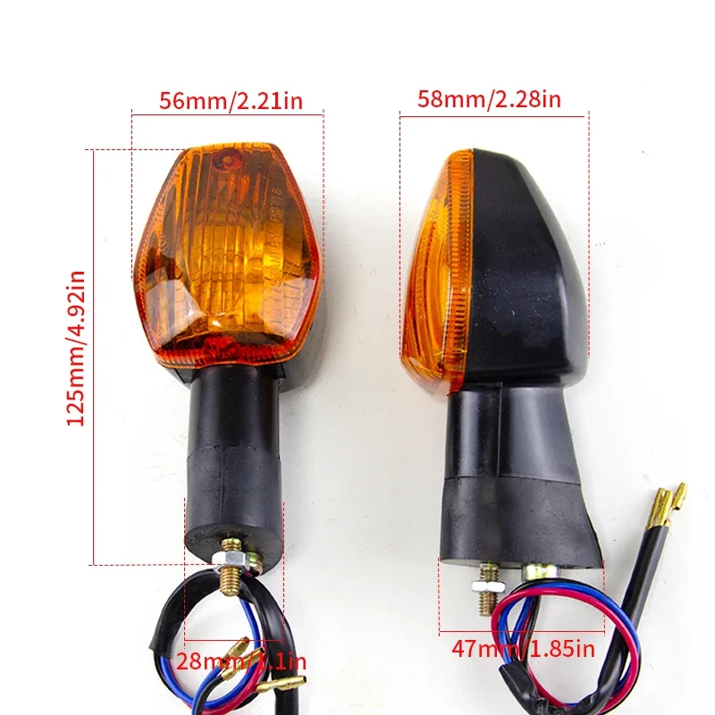 2 Pcs Motorcycle Turn Signal Light Indicator Flasher Lamp For HONDA CB400 SF CB 1300 600 900 HORNET CBR RR 1100XX 600F CBR 125R