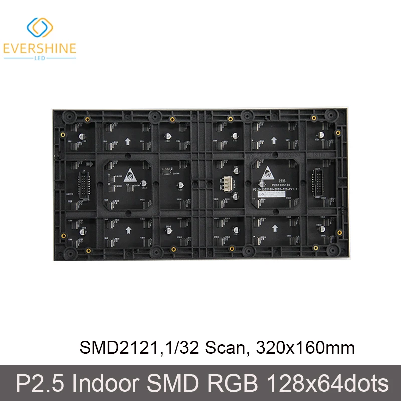 Imagem -03 - Módulo de Display Led Interno Colorido Rgb P2.5 Smd2023 Pontos 128x64 Passo de 2.5 mm 320x160 mm Melhor Preço