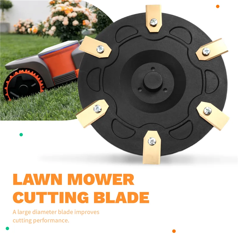 Disco de 6 lâminas a34r com 6 peças de lâminas compatíveis com cortador de grama robótico segway navimow i105n, i108n e i110n, com