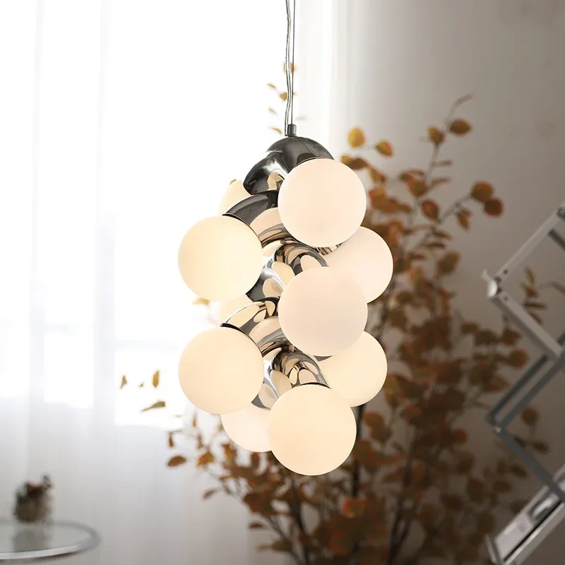 

SANDYHA Creative Electroplating LED Chandelier Stylish Nordic Home Decoration for Living Room Bedroom Lighting Modern Design