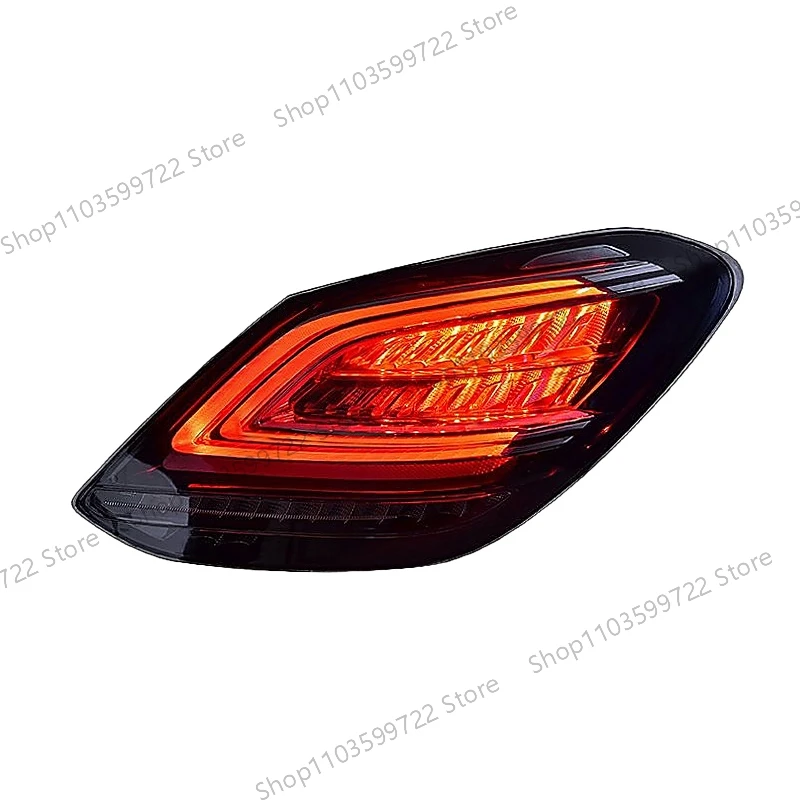 لمرسيدس بنز C-Class W205 C180 C200 C260 2015-2020 LED ديناميكية بدوره إشارة الفرامل ضوء احتياطية ضوء القيادة تحذير