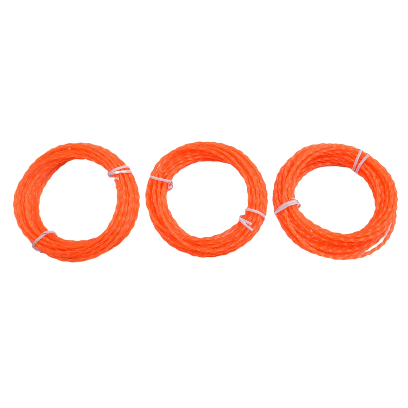 Trimmer Twisted Line Accessories 14FT / 4.27M 2.4mm Diameter 3 Pcs / Set Multi-Head String Orange High Quality