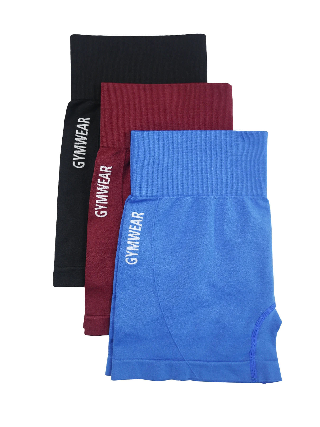 3PCS Fitness Shorts Female Tight Cycling Yoga Breathable Sports Pants High Waist Shorts