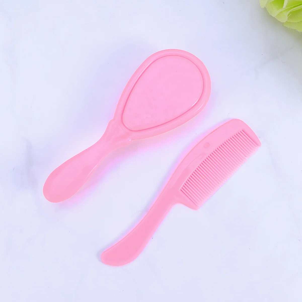 Ensemble de brosses et de peignes pour bébé, soins de Massage pour enfants, peigne de sécurité, combinaison de brosse, peigne de Massage rose pour bébé