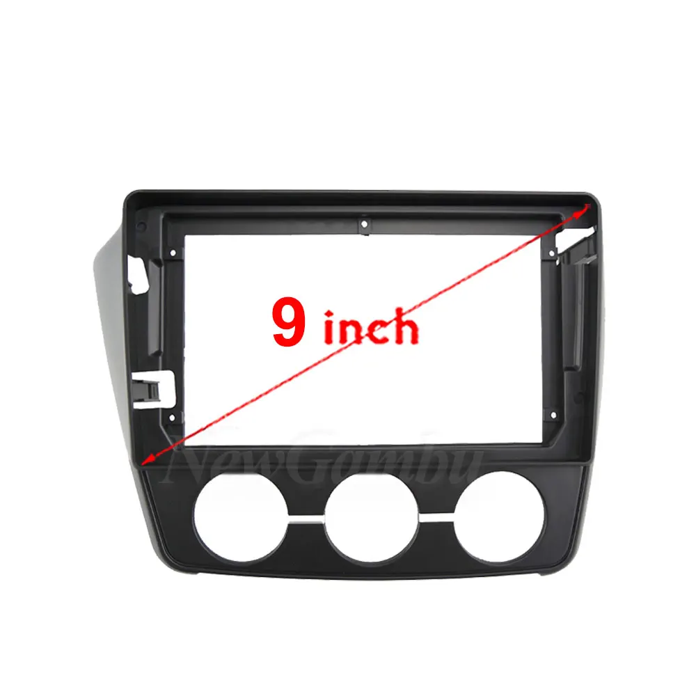 9 Inch Radio Fascia fit For Mitsubishi V3 LINGYUE 2015-2018 Stereo DVD Player Install Surround Trim Panel Audio Frame Cover