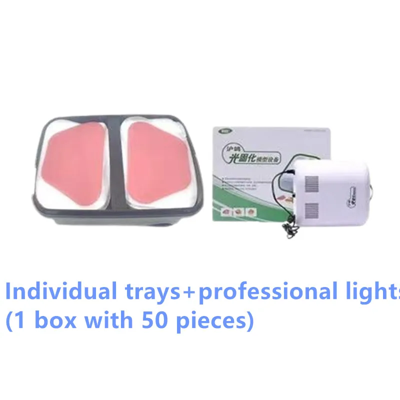 Huge Dental trays Oral Light Cured Individual Tray Model Materials Temporary Base Plates