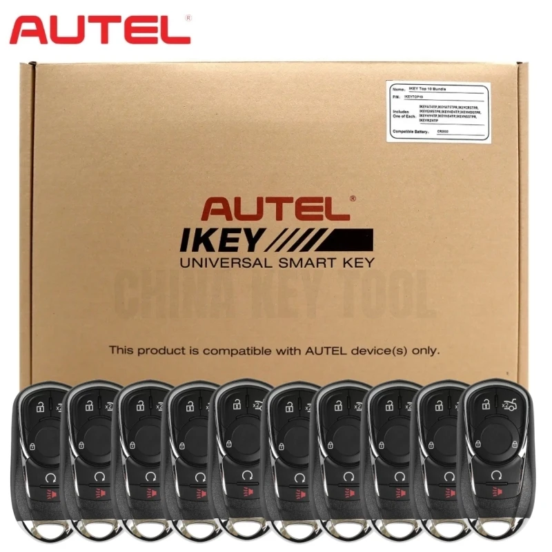 10PCS Autel IKEYOL005AL Universal Smart Remote Key 5 Buttons for Buick Global version