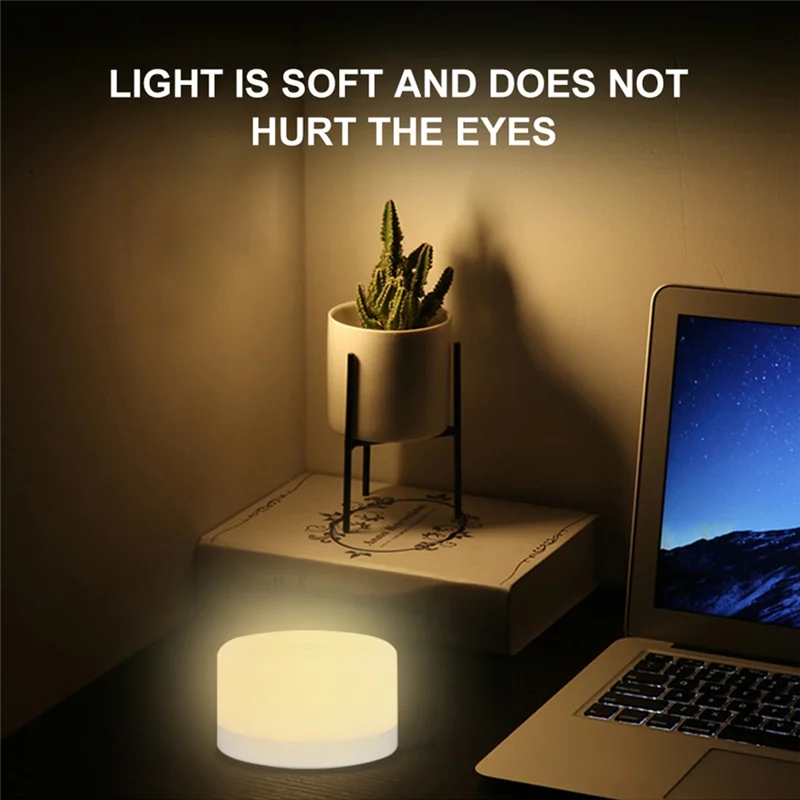 

ABKU-LED Mini Night Light USB Rechargeable Touch Sensor Lamp Portable Bedside Lamp Bedroom Living Room Lamp