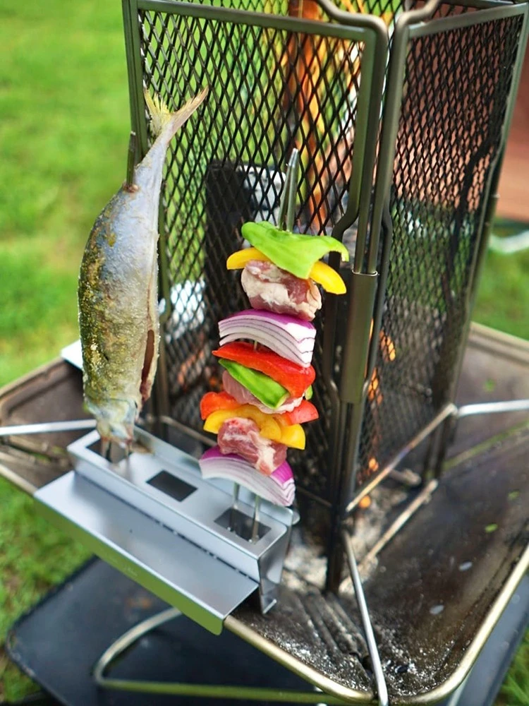 Camping Fire Rack Picnic Portable Set Folding Campfire Rack Grill SET-060EK