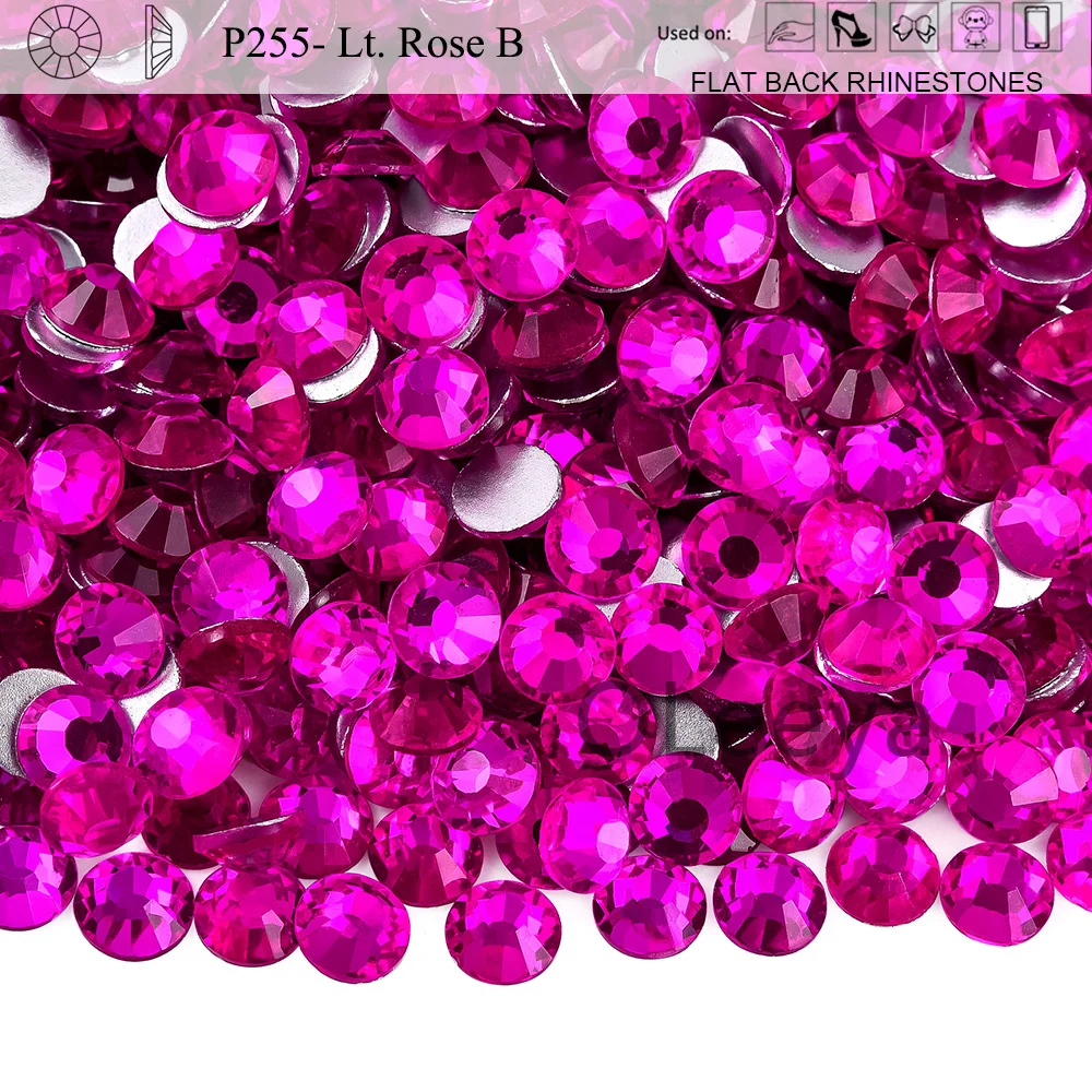 Oleeya P249-P296 kalte Fixierung Kristall Flatback Silber zurück nicht Hotfix Strass für Taschen Schuhe Kleidungs stück Telefon DIY Nail Art – Detail 7