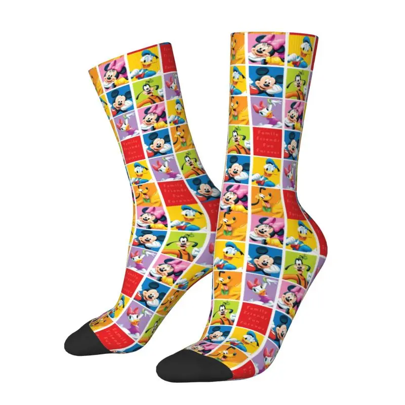 

Custom Novelty Printing Mickey Mouse Collage Anime Socks for Women Men Stretch Summer Autumn Winter Crew Socks