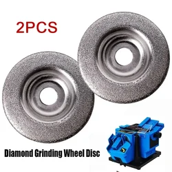 2pcs 50mm Diamond 180# Grinding Wheel Circle Disc For Woodworking Electric Multifunctional Sharpener Grinder Accessories