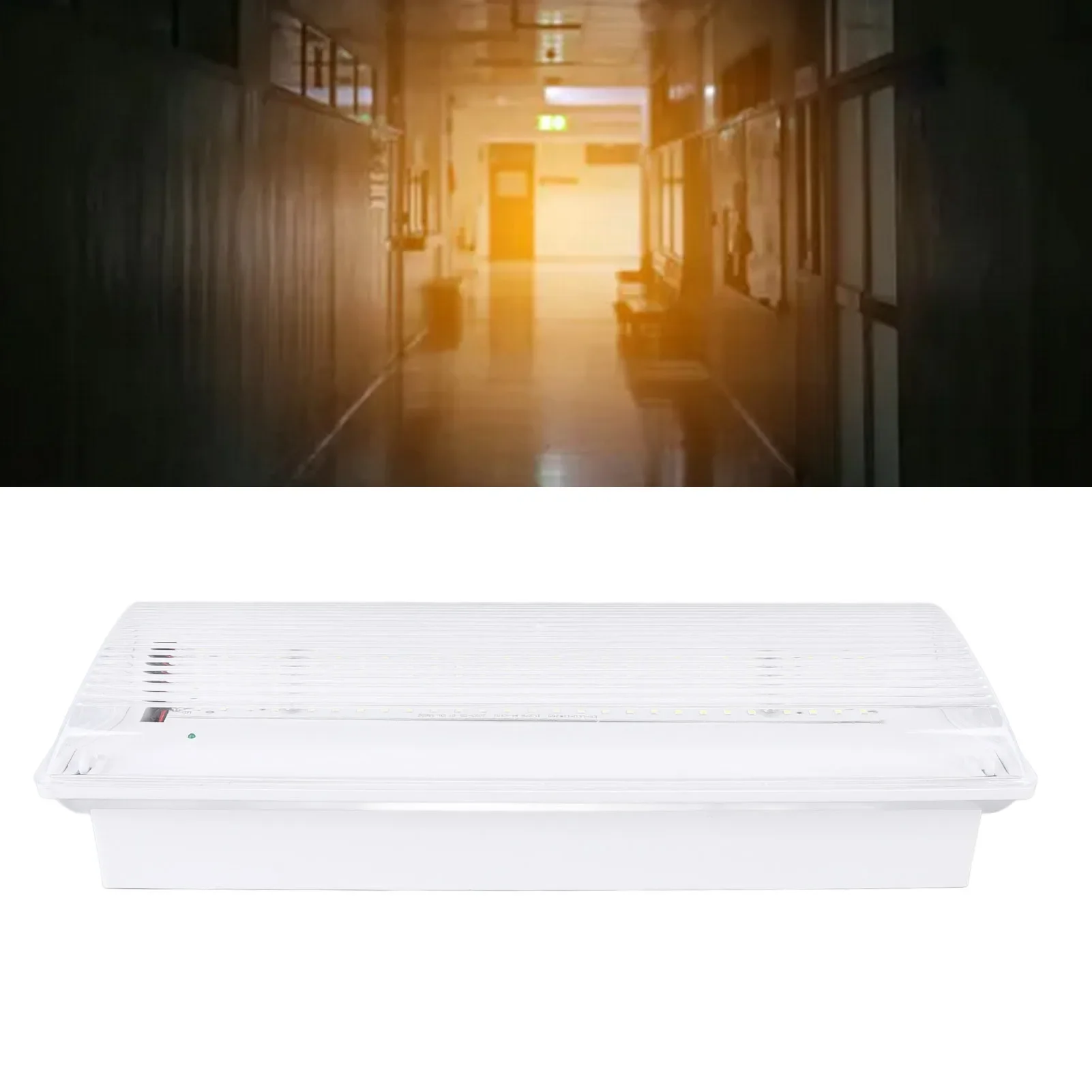 

Аварийный выходной светильник IP65 Двуглавый светодиодный знак выхода для отеля Супермаркет 50 60 Гц