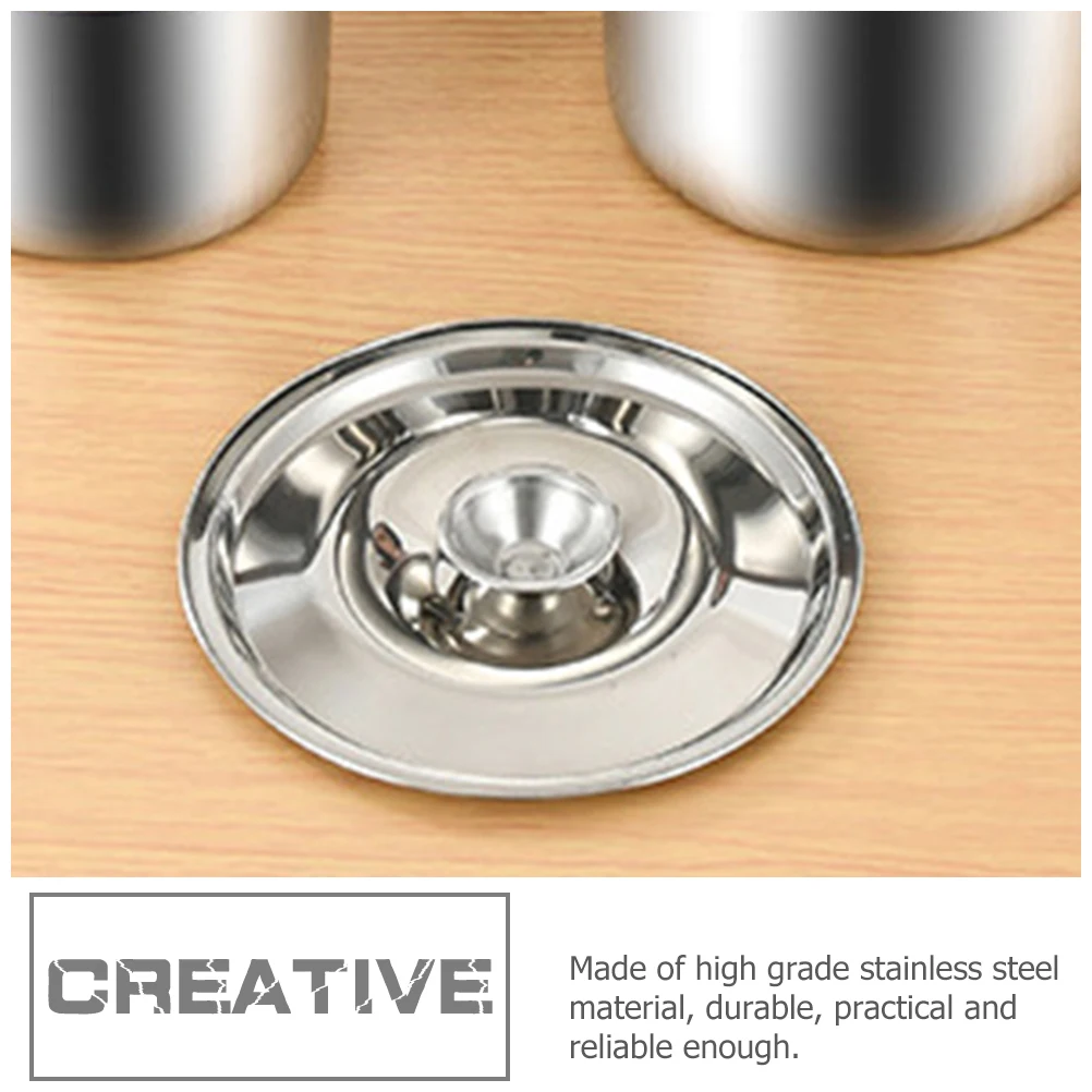 

Oil Pot 14cm Stainless Steel Saucepan Cover Kitchen Metal Seasoning Pot Lid Supplies Reusable Lids For Cooking Utensils