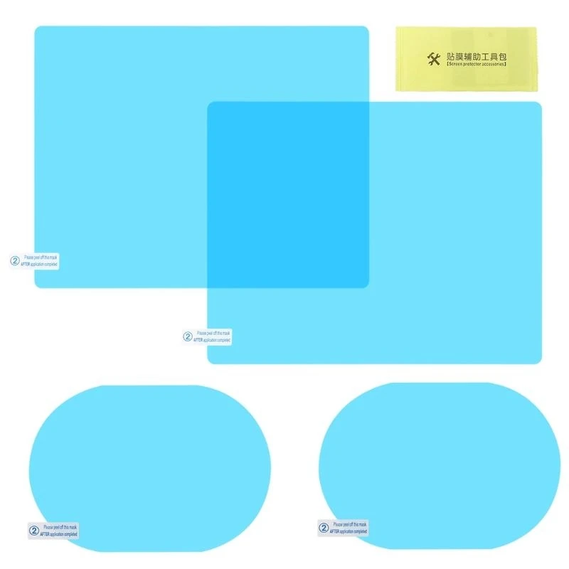 

4Pcs Car Rainproof Clear Film Rearview Mirror Protective AntiFog Waterproof Film