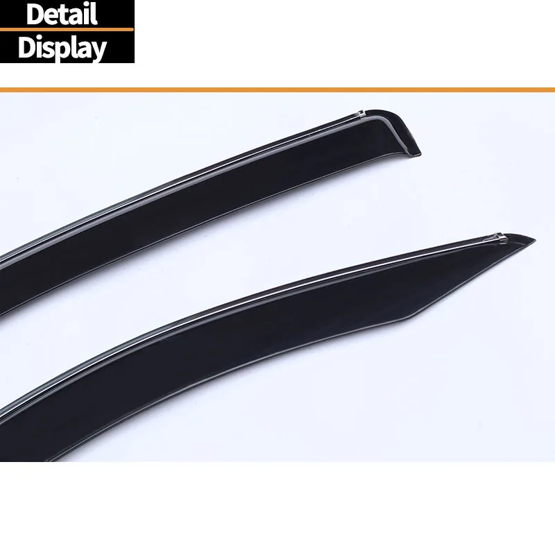 For Toyota Sea Lion 300 2019 + HIACE Rain Shield Car Window Eyebrow Sun Visor Retrofit Wind & Rain Deflectors No-Drill Design