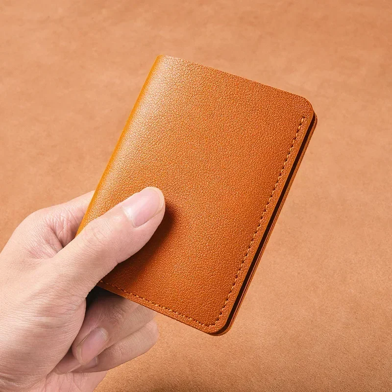 New Women's Wallet Folding Hasp Small Wallet Multi Slot Large Capacity Card Bag Male Student Soft Leather Wallet image 5
