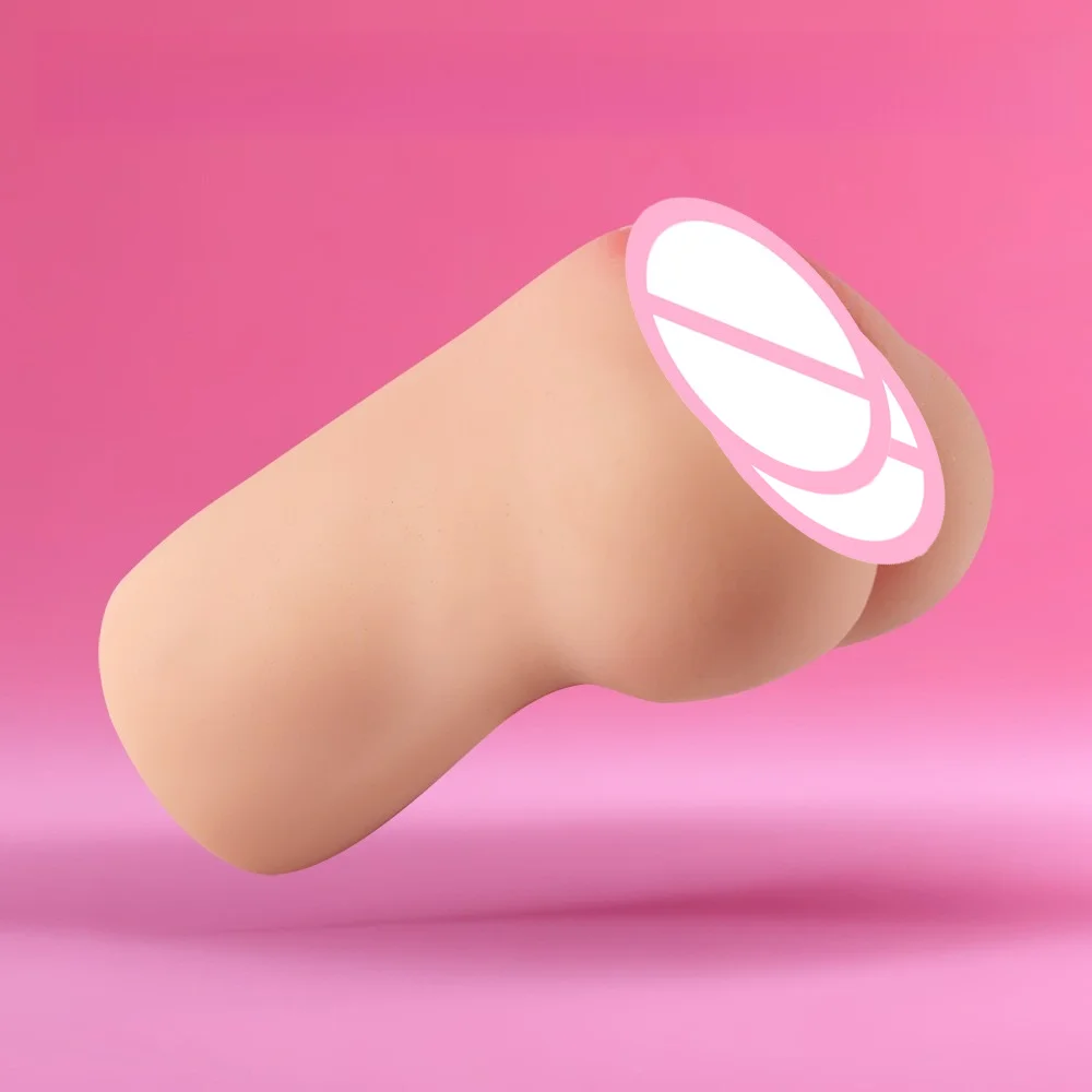 Reusable Textured Silicone 2 in 1 Dual Design Portable Pocket Multi Channel Personal Intimate Adult Sex Toy for Men 18+