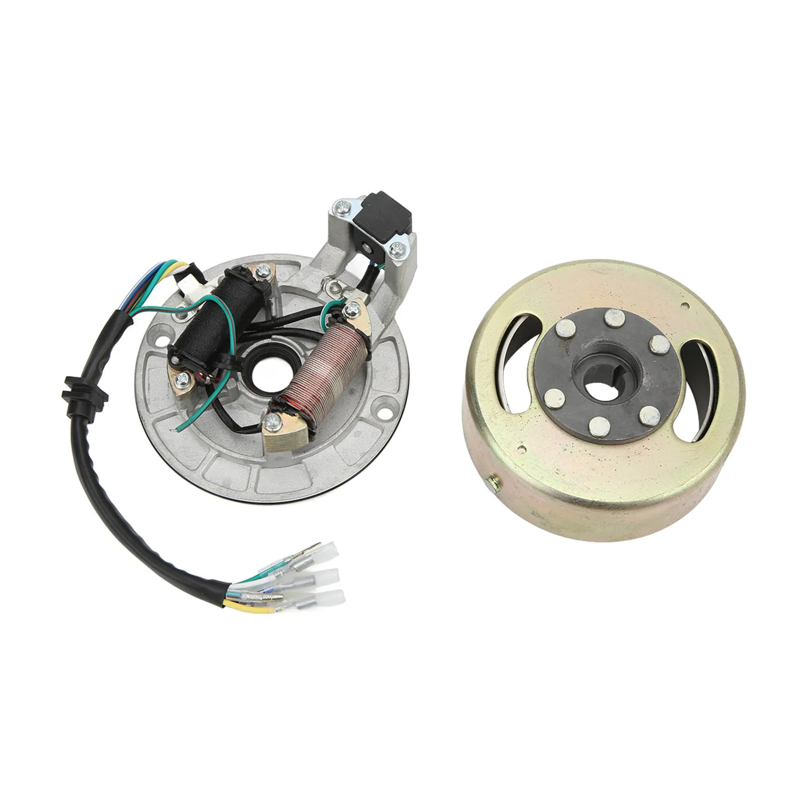 Magneto Stator Flywheel Rotor Kit Copper Aluminum for 90cc 110cc 125cc 140cc Kick Start Engine PIT PRO PIT Bike Engine Parts