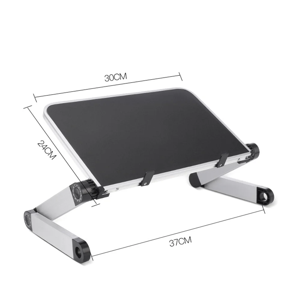 Portable Adjustable Aluminum Laptop Desk Stand Table Vented Ergonomic Stand (Black) laptop stand laptop holder