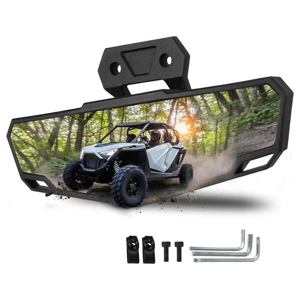 

Центральное зеркало заднего вида POVTOR, выпуклое регулируемое центральное зеркало заднего вида для Polaris RZR XP 1000/RZR Pro XP/4 Turbo R 2020-2023 гг.