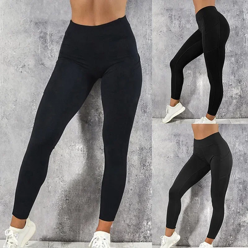 Yoga Leggings Women Fitness Running High Waist Slim Pants Push Up Sports Gym Quick Dry Jogging Running Female Workout Long Pants