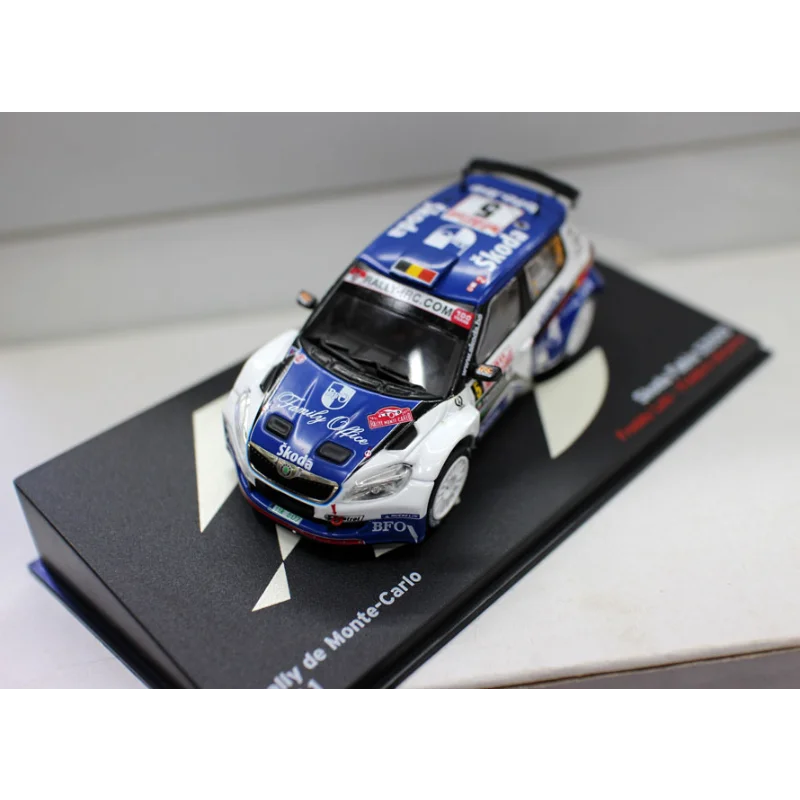 Diecast IXO 1:43 Scale Skoda Fabia S2000 Alloy Car Model Collectible Toy Gift Souvenir Display Ornament