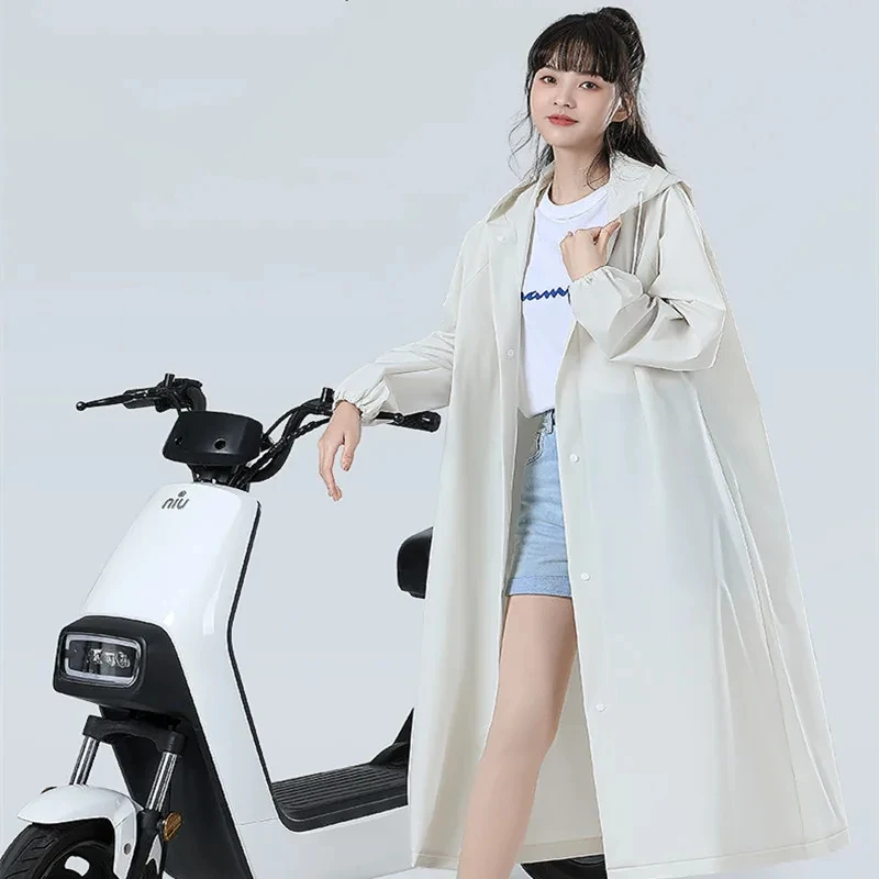 Motorcycle riding adult raincoat electric bike whole body rainstorm long thickened single riding men's and women's poncho