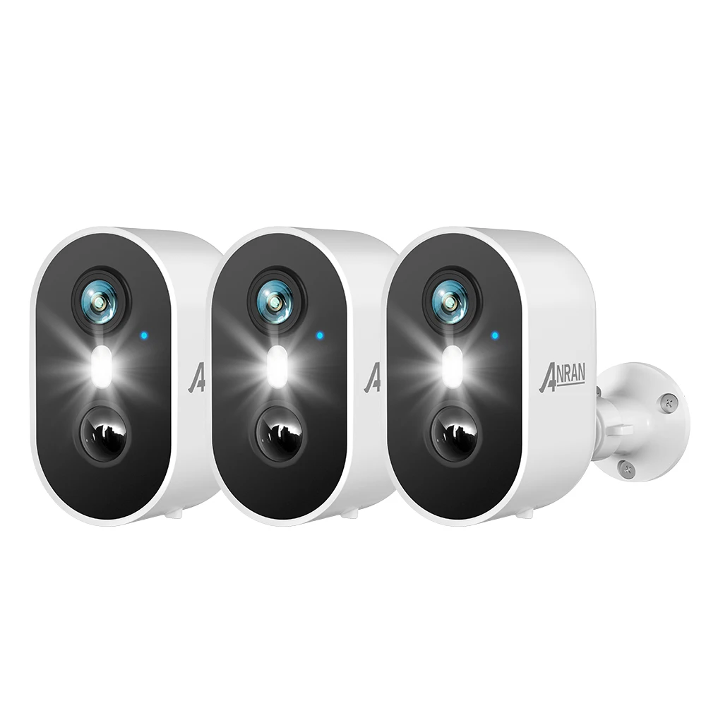 Anran 2K Oplaadbare Batterij Camera 2.4G Wifi Camera Draadloze Home Bewaking Beveiligingscamera 'S Pir, Ip65, Werken Met Anran App