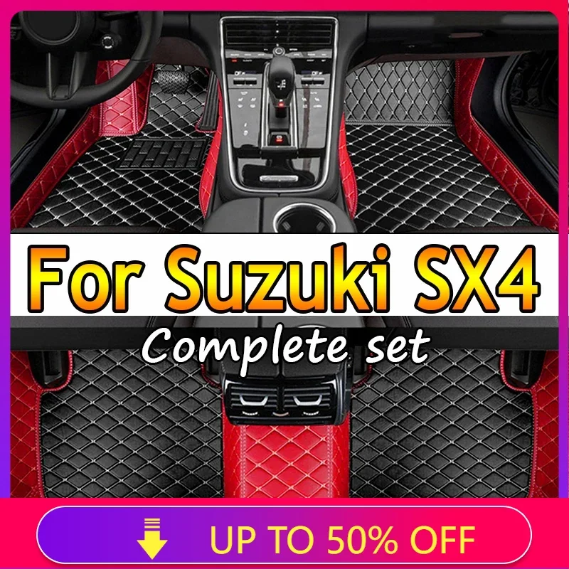 Car Floor Mats For Suzuki SX4 Hatchback 2018 2017 2016 2015 2014 2013 2012 2011 2010 2009 2008 2007 Carpets Rugs Car Accessories