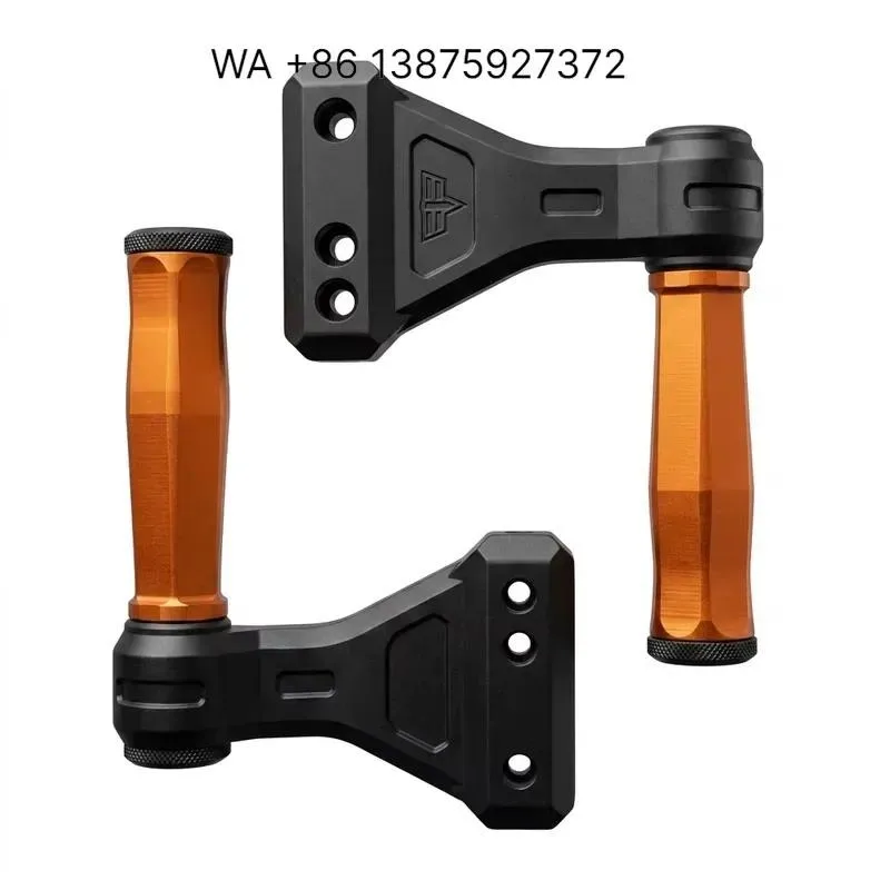 Wmwmnu Heavy Duty Al-Mg Alloy Non-slip for 4x4 Entry Grip Bar Pair Kit Front Roll Bar Grab Handles No Drilling