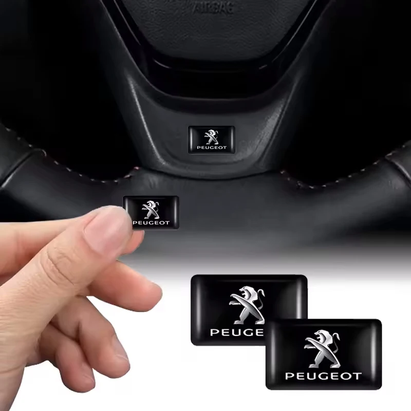 For Peugeot 208 3008 308 2008 207 107 508 607 106 406 407 307 206 301 408 5008 Car Interior Sticker Rubber Badge Decorate Paster view 6