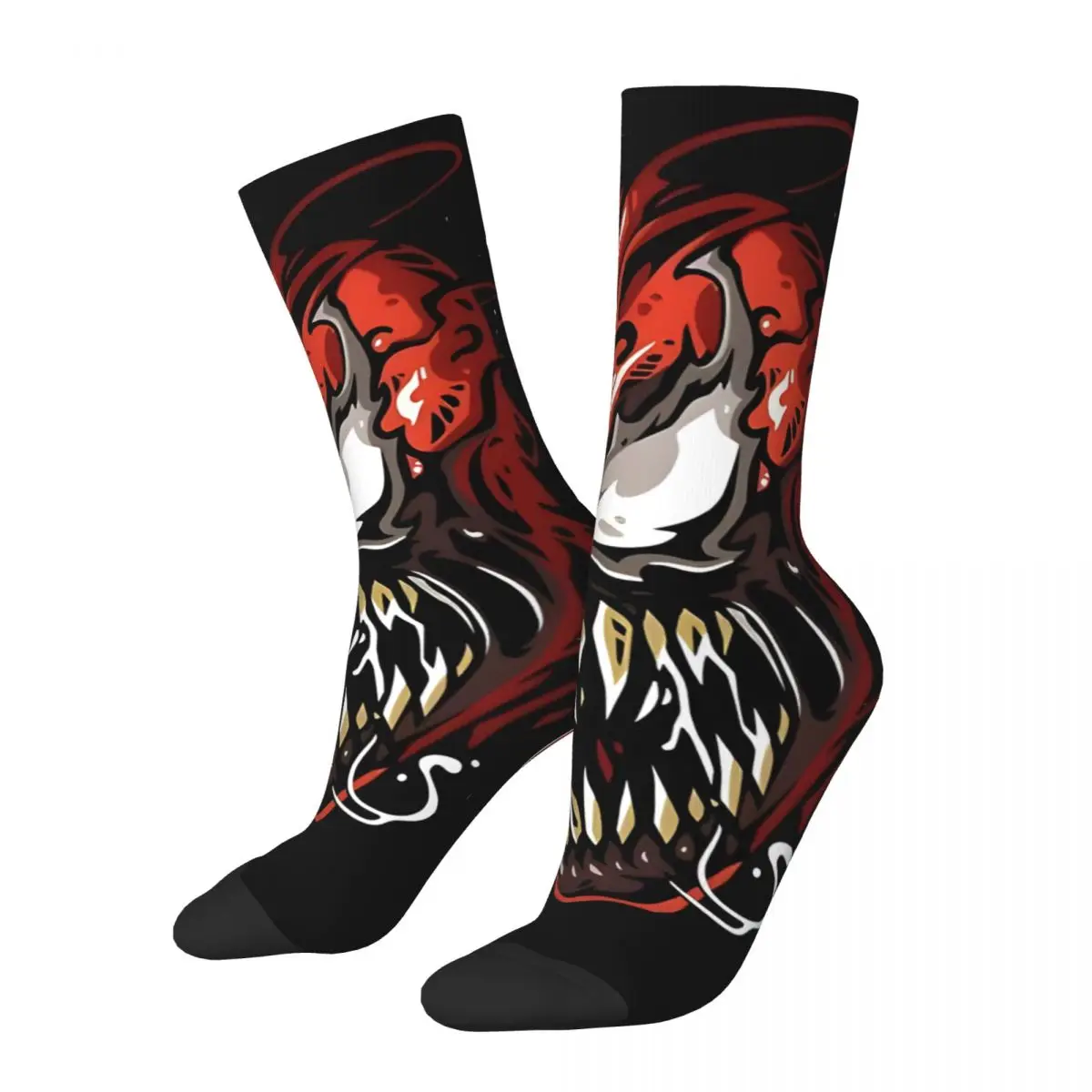 Hip Hop Retro Fun Crazy Men's compression Socks Unisex Marvel Venom Street Style Pattern Printed Funny Novelty Happy Crew Sock