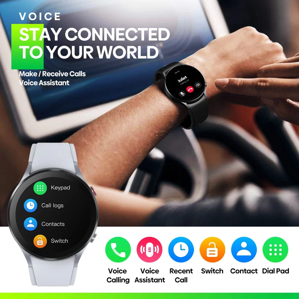 New Smart Watch 6 Men Women Smart Watch BT Calling AMOLED 464*464 HD Screen Blood Oxygen Sports Smart Watch Men For Android IOS