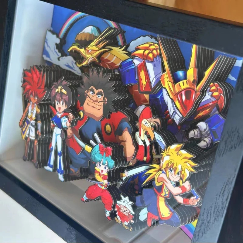 Stock Mashin Eiyuuden Wataru Dragon Warrior 3D стереоскопическая живопись ручной работы аниме коллекционный настольный орнамент живопись фанаты подарки