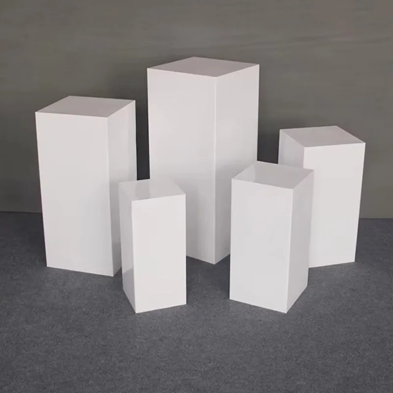 

Modern Square Iron Cake Stand - Dessert Table Display Set | Wedding Flower Aisle Marker Stand for Stage Decoration