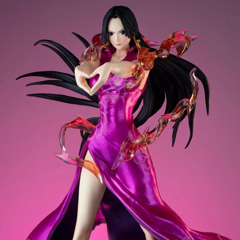 ワンピース 24 センチメートルボア・ハンコックアニメキャラクターモデル GK アクションフィギュアハートサイン像周辺おもちゃデスクトップ装飾少年ギフト