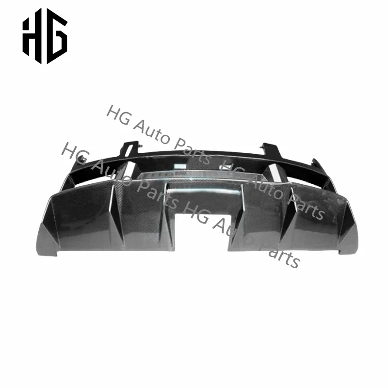 Carbon Fiber Racing Car Rear Diffuser Bumper Lip For Lambor Gallardo LP550 LP560 LP570 Roof Trunk Lip Boot Cover Car Styling